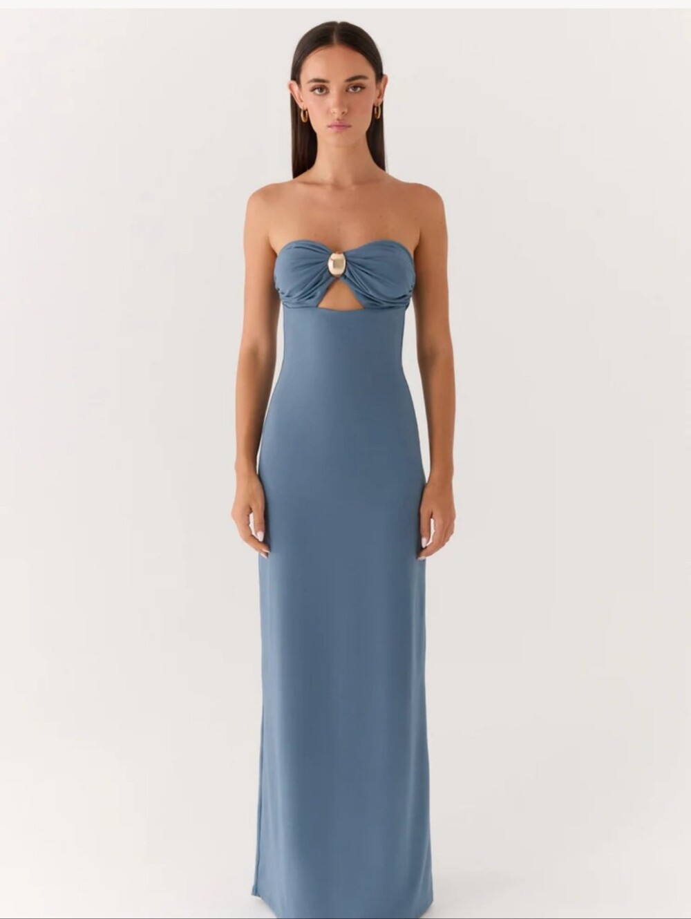 @Peppermayo Coast Is Clear Maxi Dress Size 8 Color Is Coastal Blue.